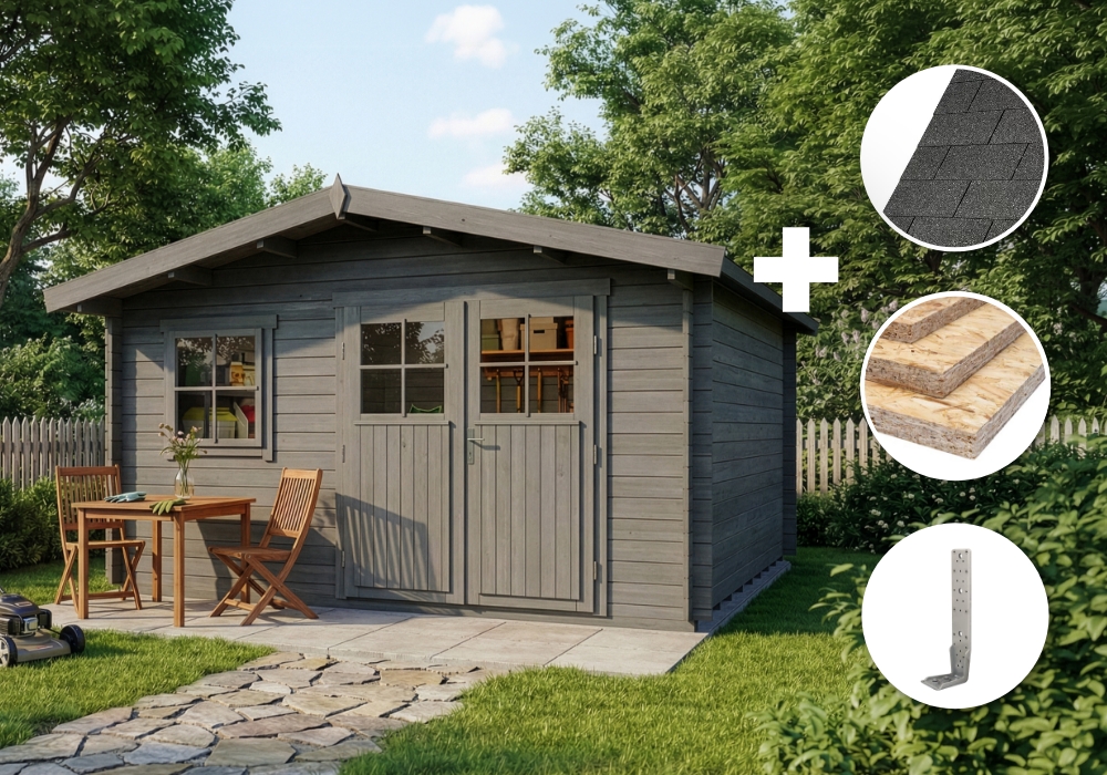 13 % Discount! ECO Set - Gartenhaus Valeria - grau 16m² Unkategorisiert online kaufen 13 % Discount! ECO Set - Gartenhaus Valeria - grau 16m² Unkategorisiert online kaufen