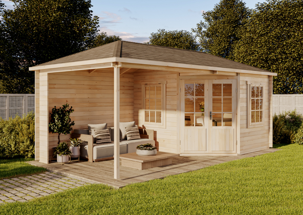 16 % Discount! 5-Eck Gartenhaus Mosel 18m² Unkategorisiert online kaufen
