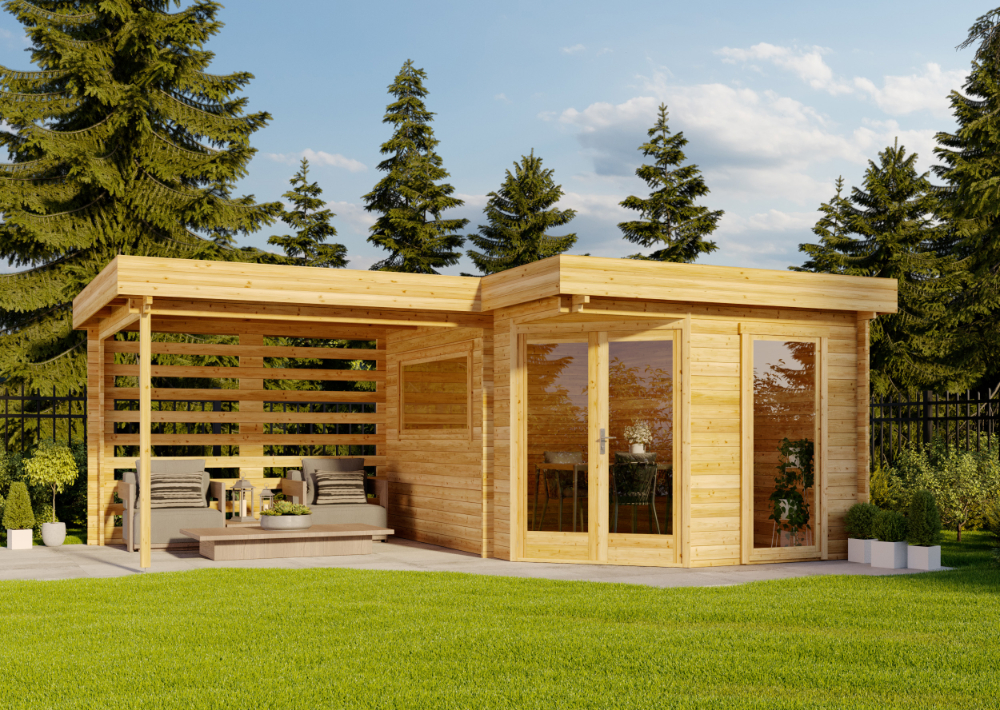17 % Discount! 5-Eck Gartenhaus Pepe Optima 30m² Unkategorisiert online kaufen