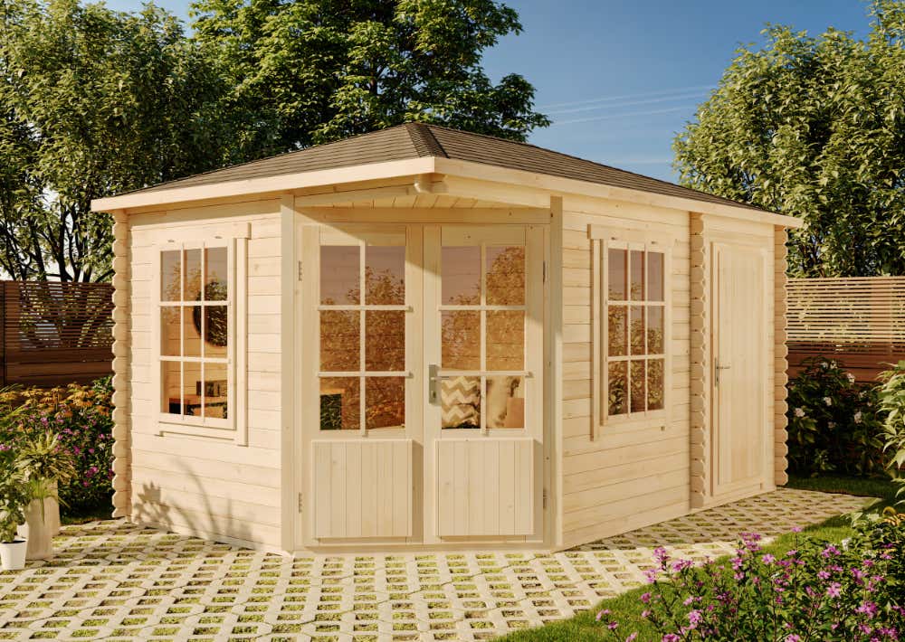 17 % Discount! 5-Eck Gartenhaus Rhein 15m² Unkategorisiert online kaufen