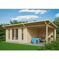 26 % Discount! Fjordholz Gartenhäuschen Modell Jacob 44 C mit Seitend 28m² Unkategorisiert online kaufen