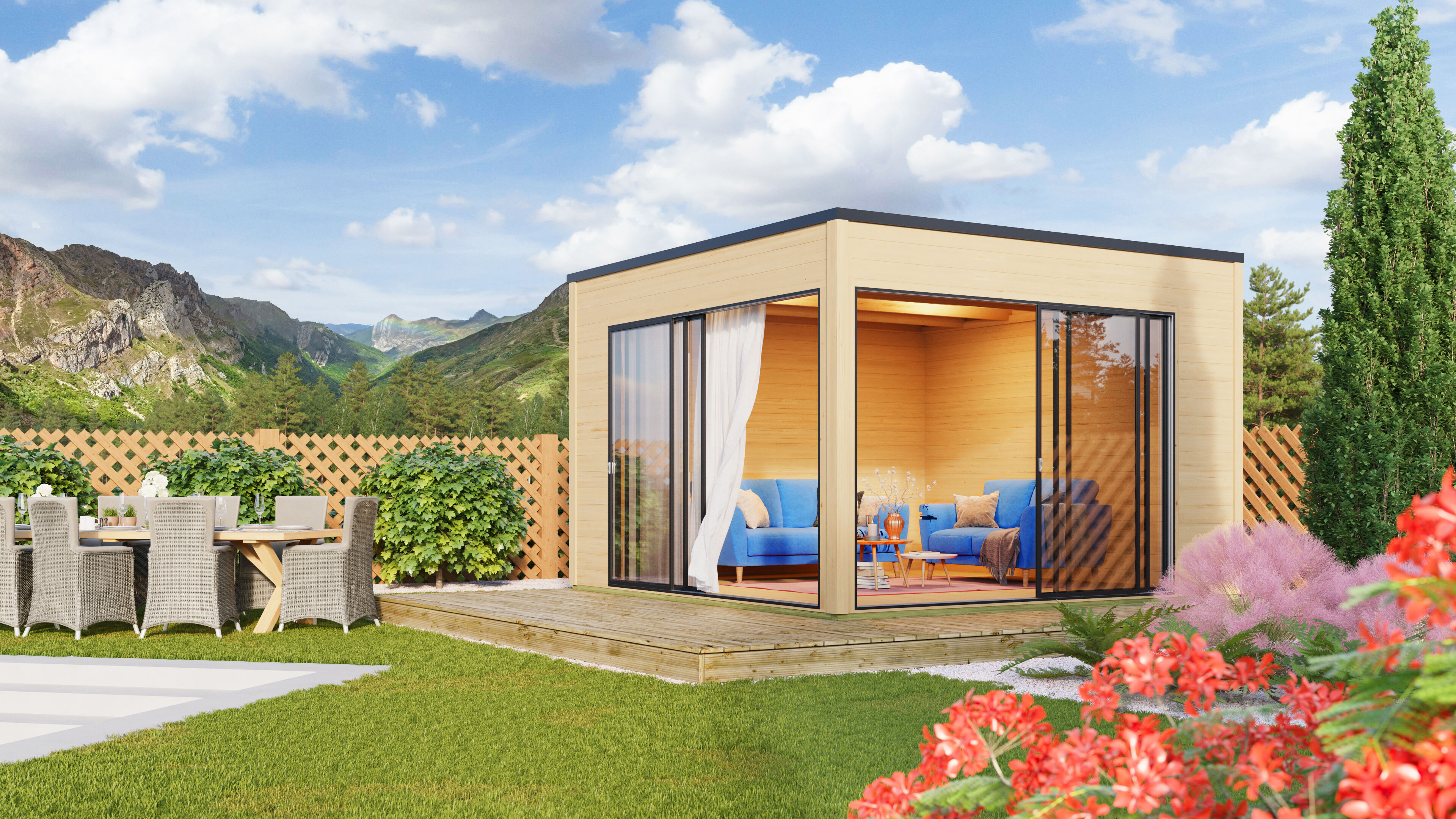 26% Rabatt ✓ 4 × 4 m | Gartenhäuschen Q-BIC Alu 44 B | mit Schiebetüren Unkategorisiert online kaufen