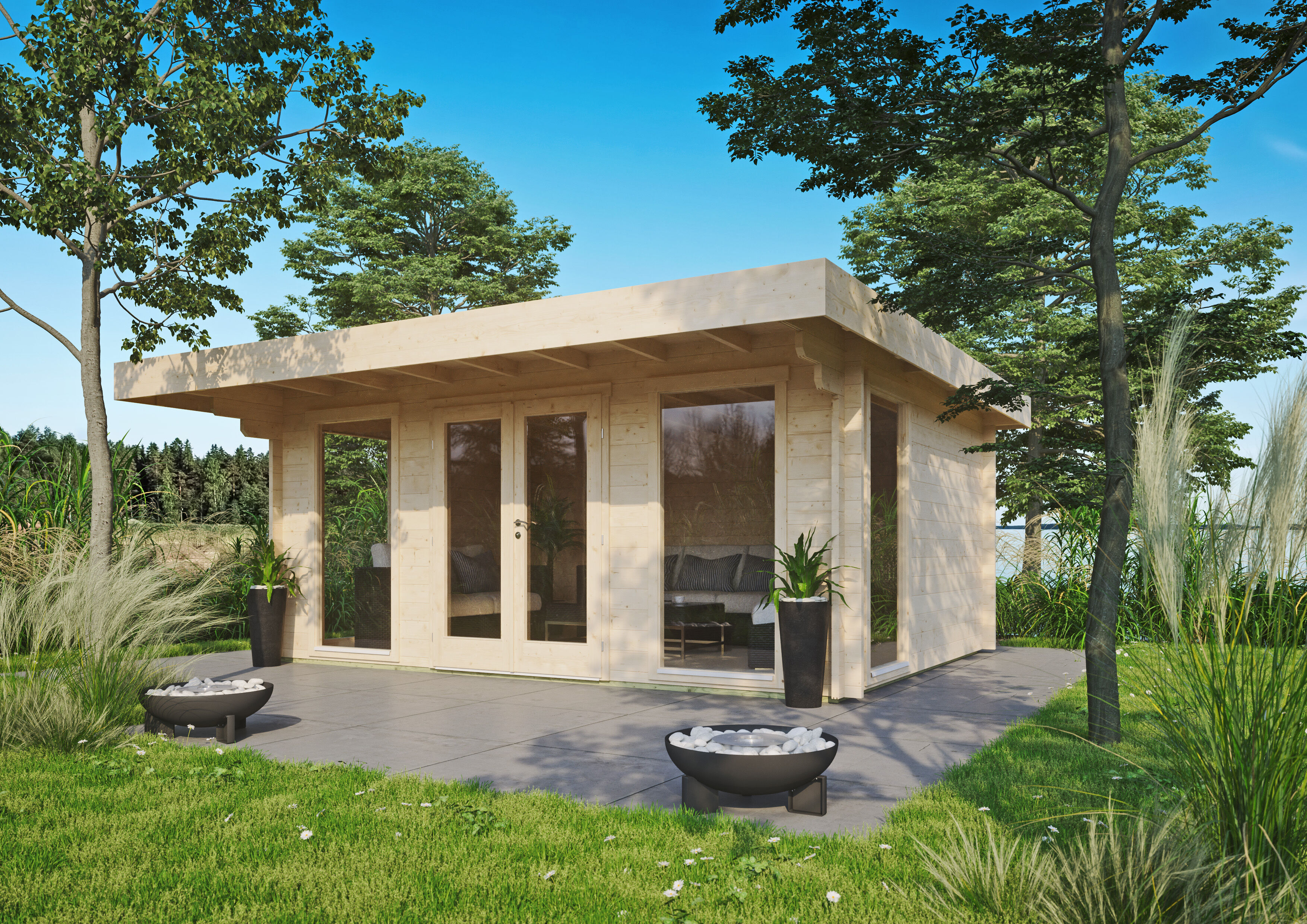 26% Rabatt ✓ 5 × 3 m | Gartenhäuschen Greta 44 B | Flachdach | modern Unkategorisiert online kaufen 26% Rabatt ✓ 5 × 3 m | Gartenhäuschen Greta 44 B | Flachdach | modern Unkategorisiert online kaufen