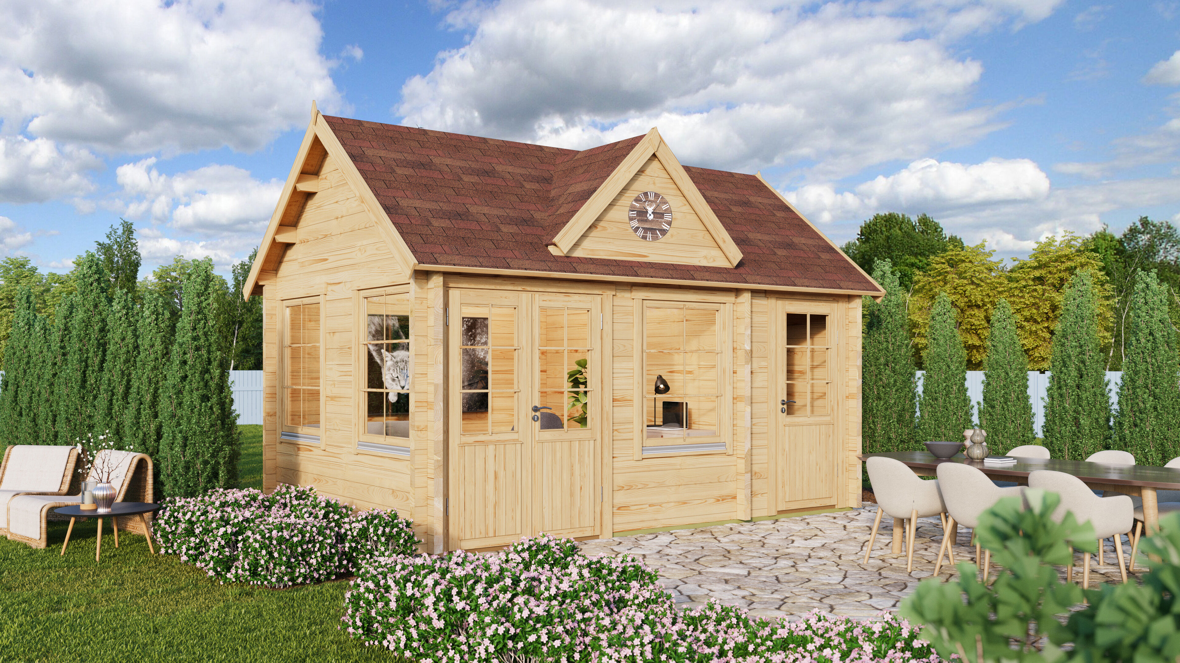 26% Rabatt ✓ 5 × 3 m | Gartenhäuschen Teehaus Dover 44 | klassisch Unkategorisiert online kaufen 26% Rabatt ✓ 5 × 3 m | Gartenhäuschen Teehaus Dover 44 | klassisch Unkategorisiert online kaufen