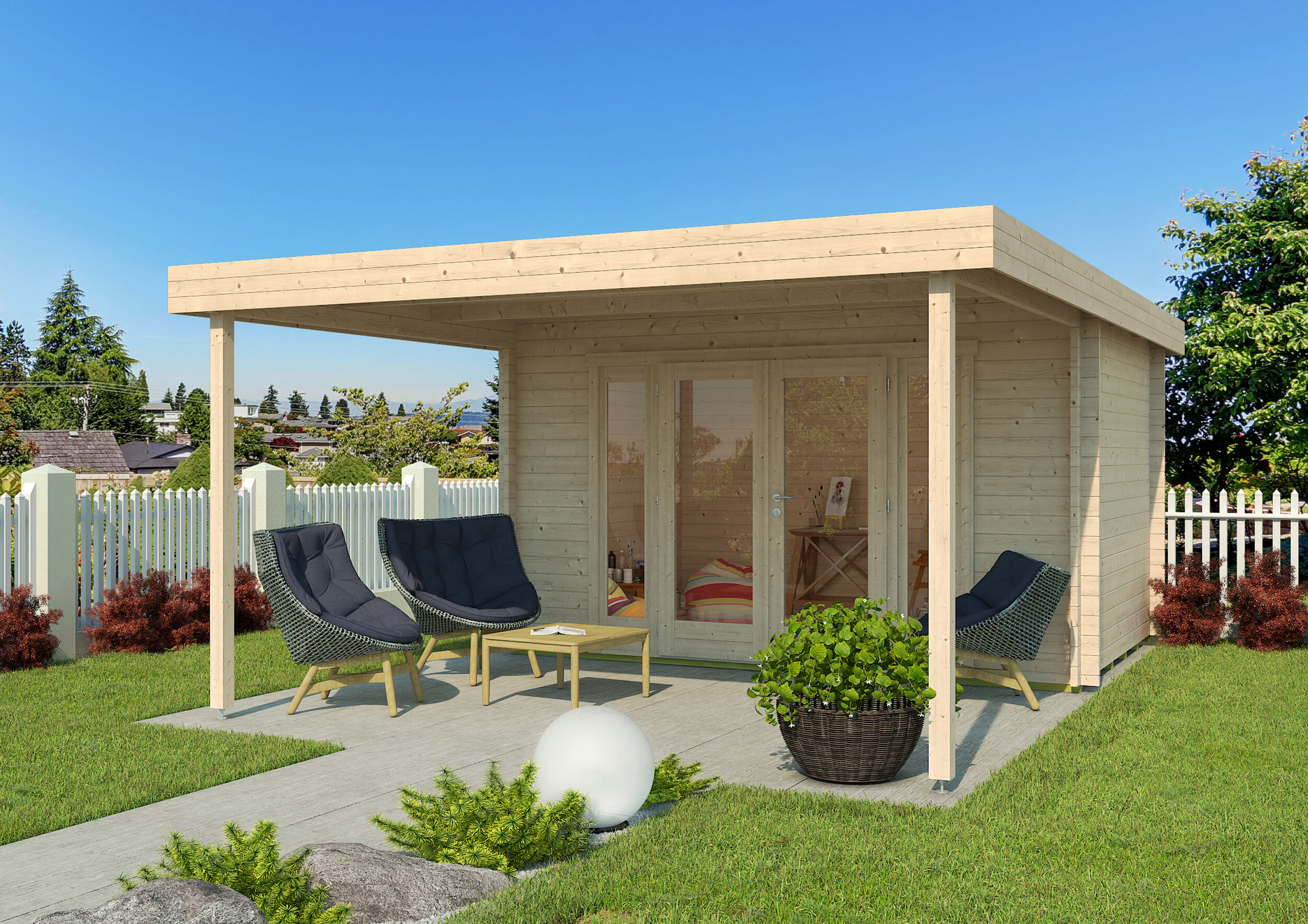 26% Rabatt ✓ 6 × 4 m | Gartenhäuschen Hakon 44 | Flachdach | modern Unkategorisiert online kaufen 26% Rabatt ✓ 6 × 4 m | Gartenhäuschen Hakon 44 | Flachdach | modern Unkategorisiert online kaufen
