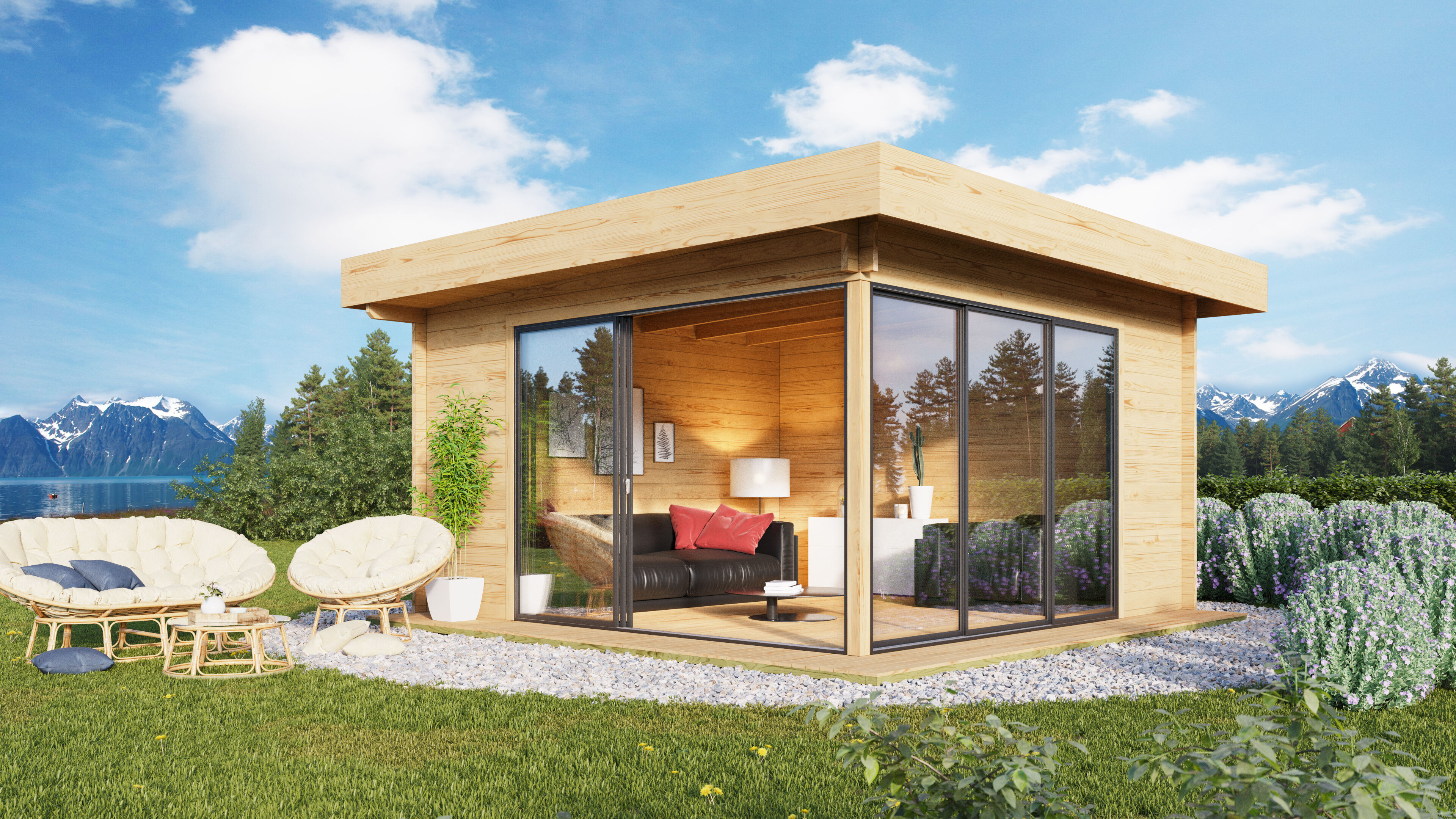 26% Rabatt ✓ 6 × 6 m | Gartenhäuschen Alu Concept 70 D | mit Schiebetüren | Vordach | Flachdach | Terrasse Unkategorisiert online kaufen 26% Rabatt ✓ 6 × 6 m | Gartenhäuschen Alu Concept 70 D | mit Schiebetüren | Vordach | Flachdach | Terrasse Unkategorisiert online kaufen