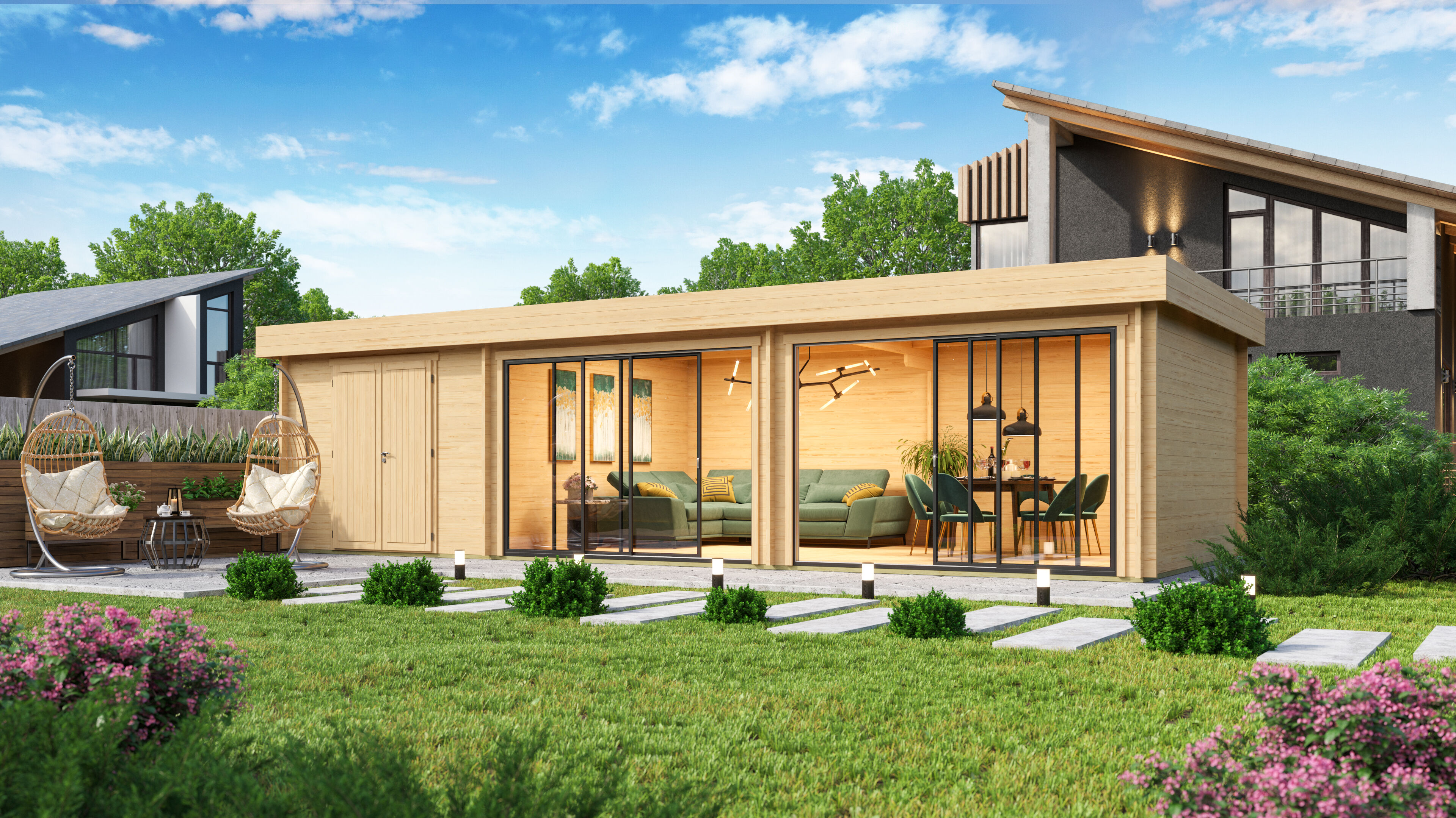 26% Rabatt ✓ 7 × 5 m | Gartenhäuschen Alu Concept 70 L | mit Schiebetüren | Flachdach Unkategorisiert online kaufen