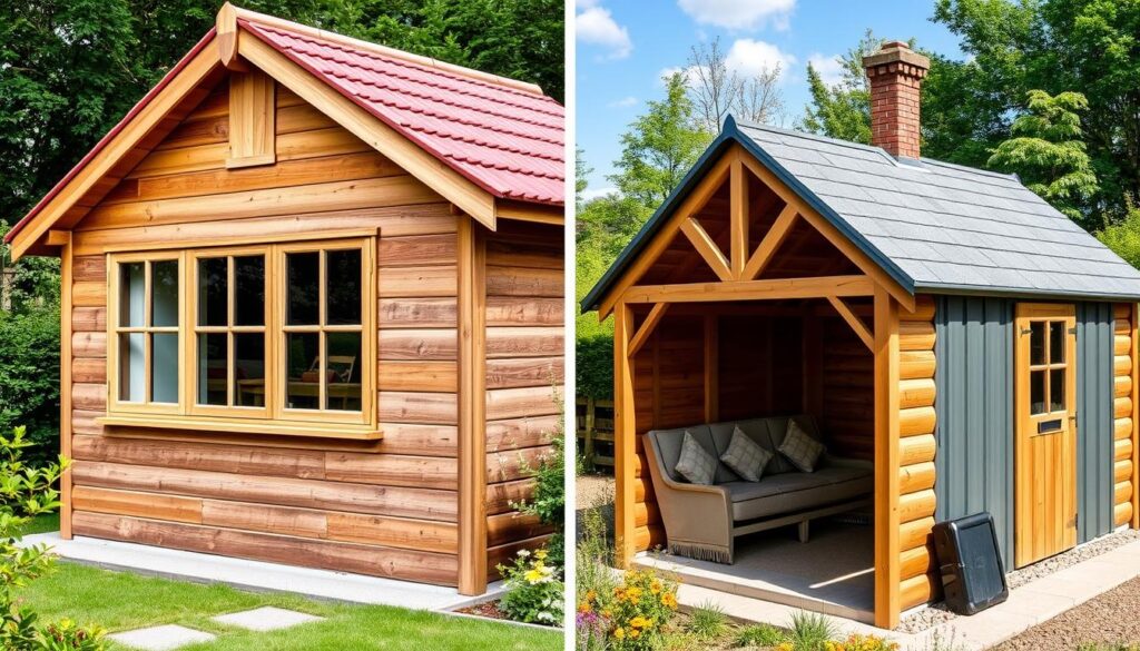 Gartenhaus und Schuppen Konstruktionsvergleich Gartenhaus und Schuppen Konstruktionsvergleich