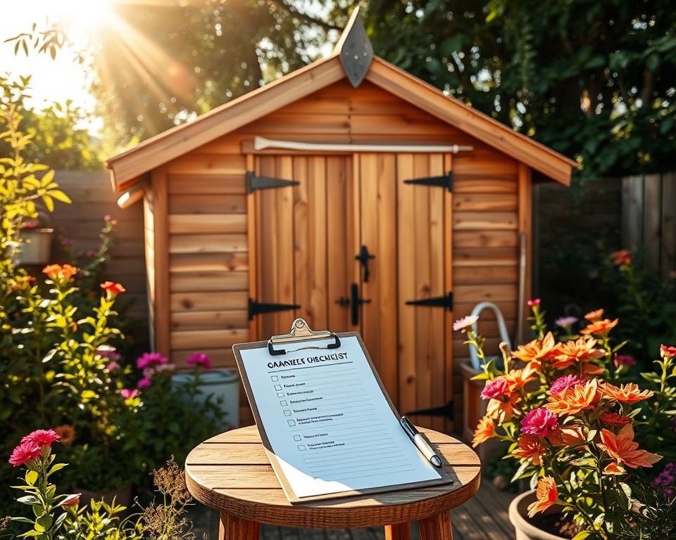 Kauf-Checkliste Gartenhäuschen