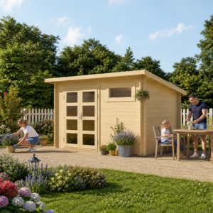 25% Rabatt ✓ 4 × 3 m | Gartenhäuschen Carina 28 | Pultdach | modern Unkategorisiert online kaufen