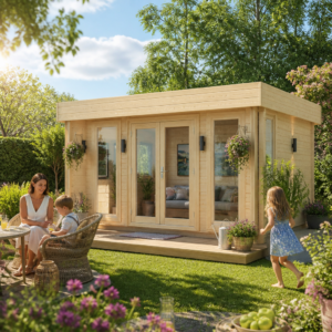26% Rabatt ✓ 4 × 3 m | Gartenhäuschen mit Flachdach Kubi Mid | Terrasse | modern Unkategorisiert online kaufen