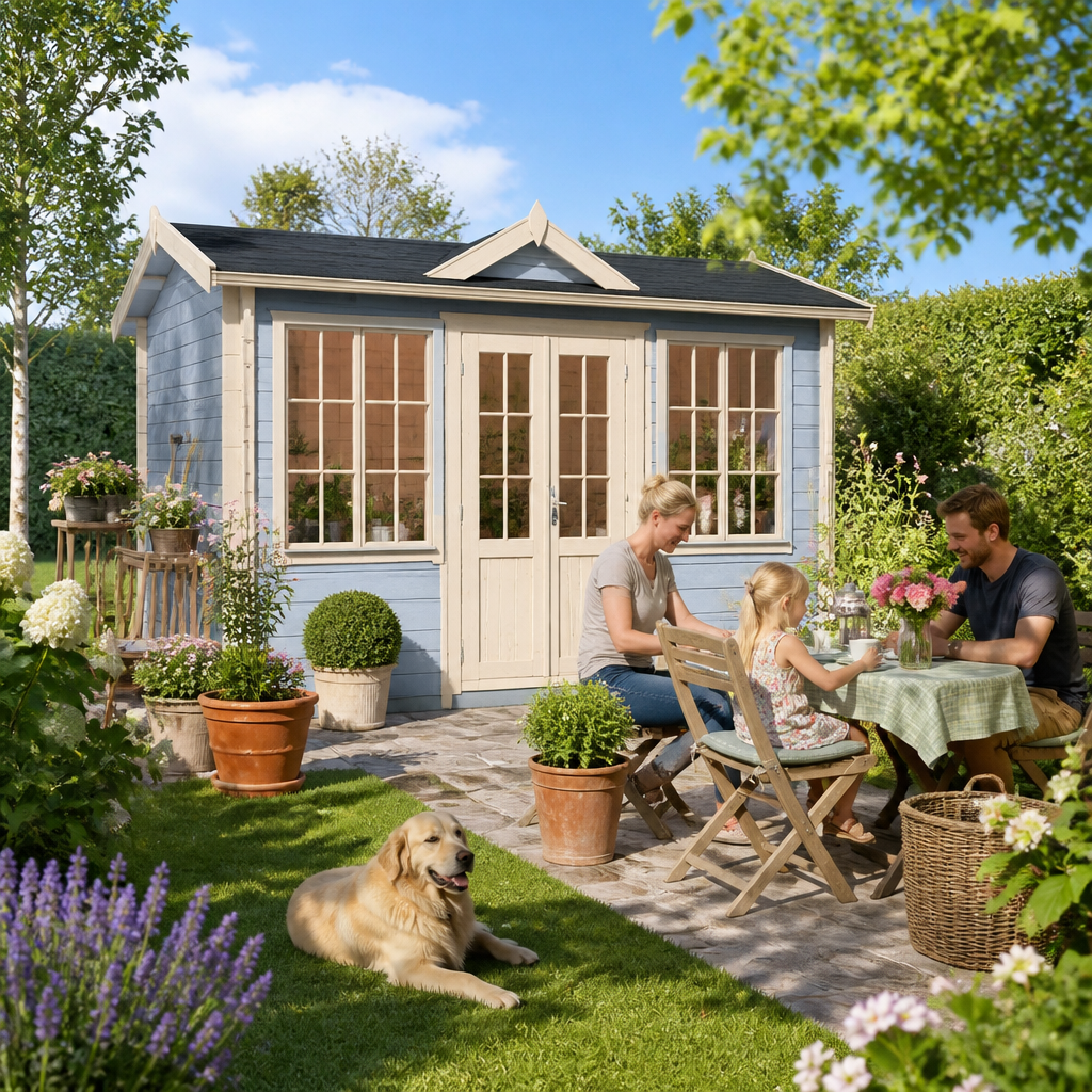 26% Rabatt ✓ 4 × 3 m | Gartenhäuschen Teehaus Cambridge 44 | klassisch