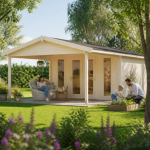 26% Rabatt ✓ 4 × 4 m | Gartenhäuschen Luise 40 G | Vordach | Satteldach | modern | klassisch Unkategorisiert online kaufen