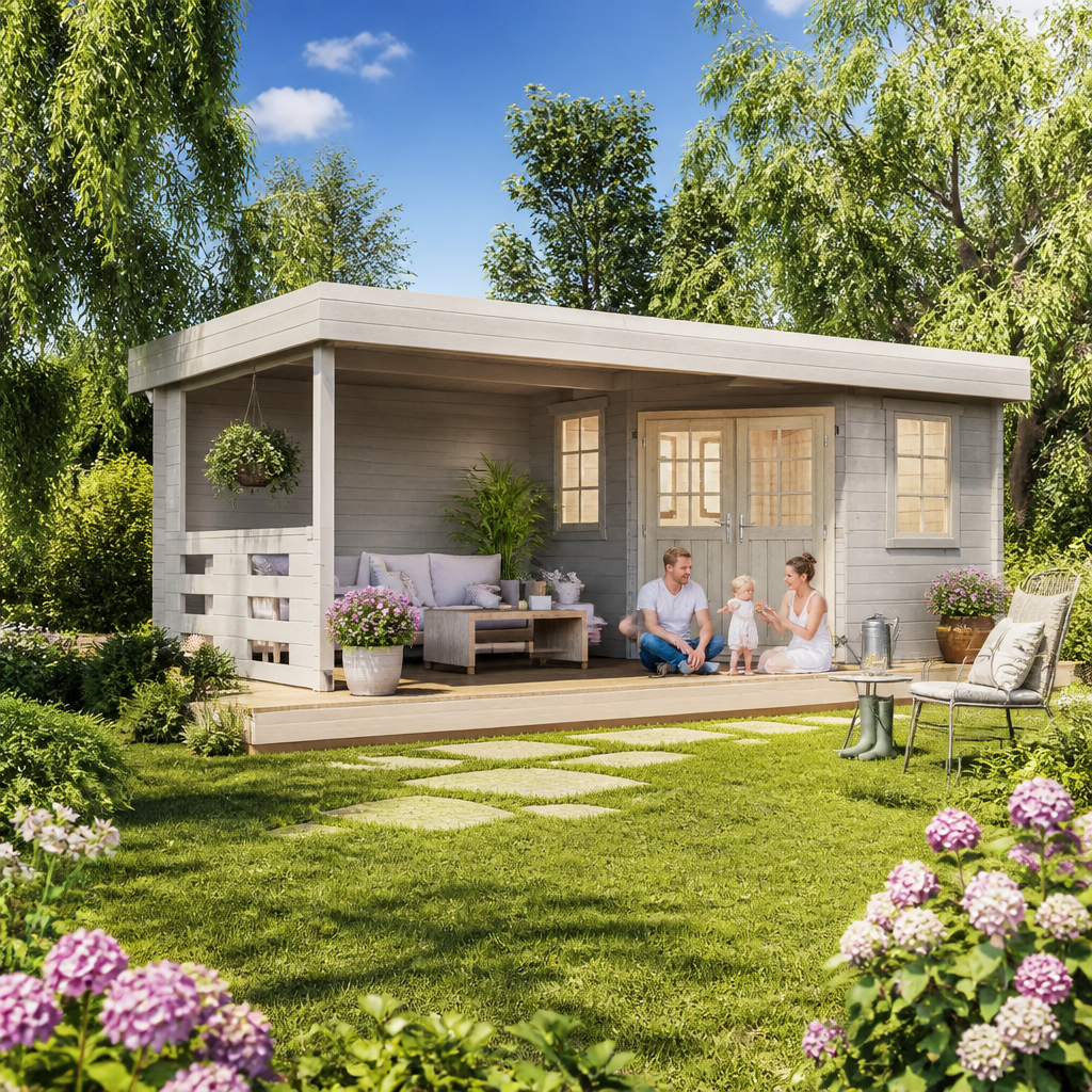 26% Rabatt ✓ 5 × 3 m | 5-Eck Gartenhäuschen Hanno 28 | Anbau | 5-eckig | klassisch