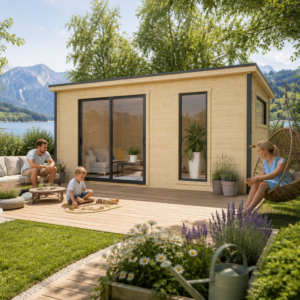 26% Rabatt ✓ 5 × 3 m | Gartenhäuschen Juist-3 | mit Schiebetüren | modern Unkategorisiert online kaufen