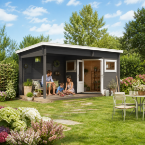 26% Rabatt ✓ 6 × 3 m | 5-Eck Gartenhäuschen Leva 2C | Anbau | 5-eckig Unkategorisiert online kaufen
