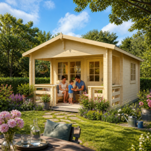 26% Rabatt ✓ 6 × 4 m | Gartenhäuschen Johnny 44 A | Satteldach | Terrasse | klassisch Unkategorisiert online kaufen