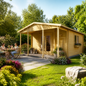 26% Rabatt ✓ 7 × 4 m | Gartenhäuschen Julia 70 E | Vordach | Satteldach | klassisch Unkategorisiert online kaufen