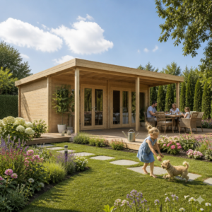 26% Rabatt ✓ 7 × 4 m | Gartenhäuschen Kevin 44 mit Vordach | Flachdach | Terrasse | modern Unkategorisiert online kaufen 26% Rabatt ✓ 7 × 4 m | Gartenhäuschen Kevin 44 mit Vordach | Flachdach | Terrasse | modern Unkategorisiert online kaufen