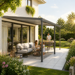 37% Rabatt ✓ 6 × 3 m | Alu Terrassenüberdachung PolyLine 610 x 300 | Vordach | modern Unkategorisiert online kaufen